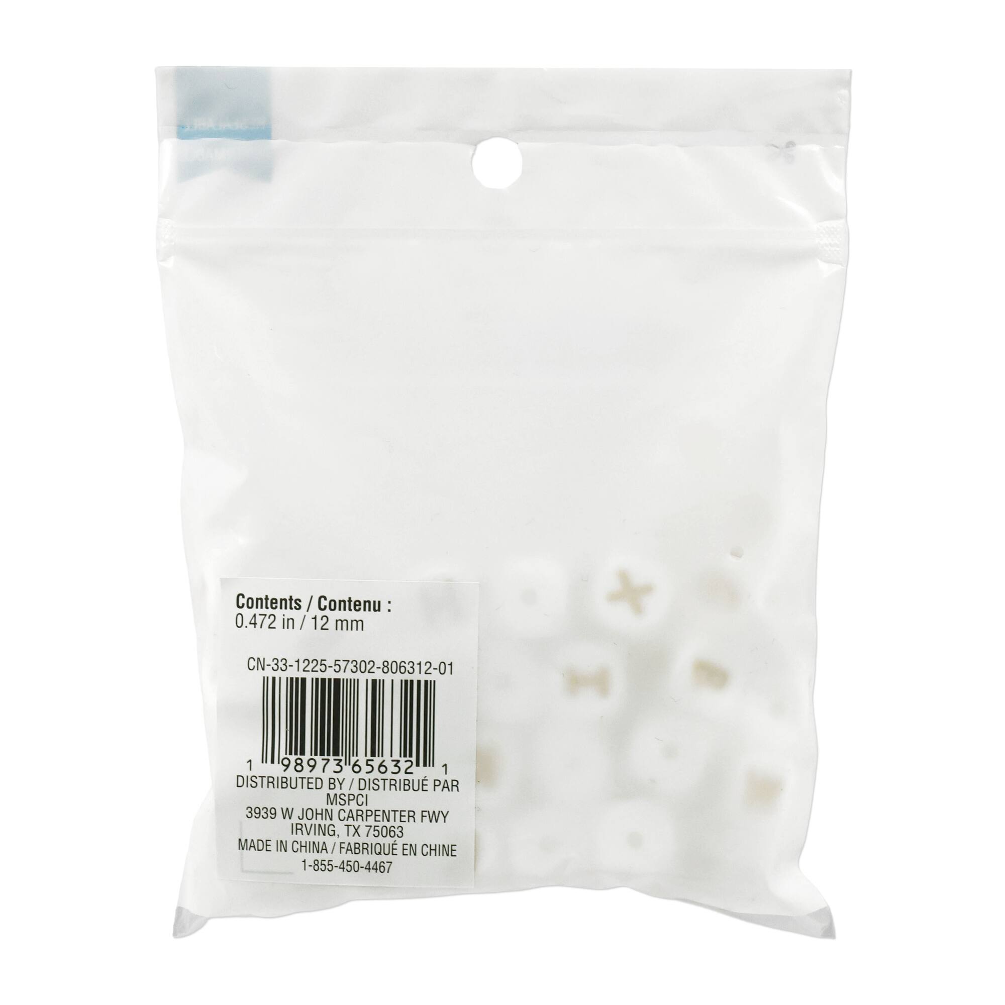 12mm Matte White & Gold Alphabet Beads by Creatology